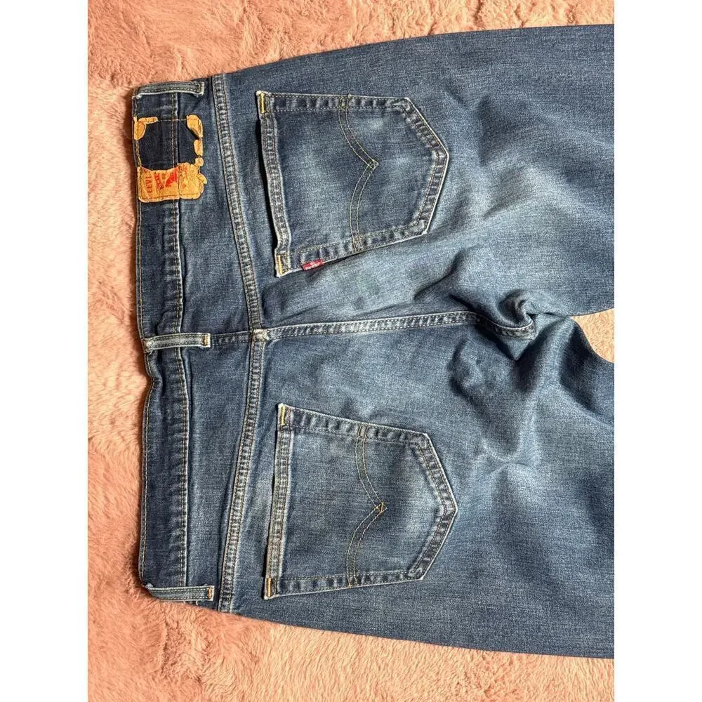 Men’s Levi’s 569 Loose Straight Jeans – Size 36x32 – Faded Blue Wash